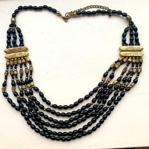 Black and Gold Necklace